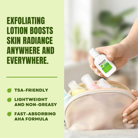 AmLactin Daily Nourish Therapeutic Body Lotion for Dry Skin - No-Scrub Exfoliator and Moisturizer 12% Lactic Acid Lotion, 2 Fl Oz (Pack of 6) (Packaging May Vary)